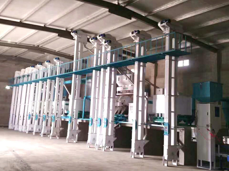 湖北省天門市華豐農業(yè)日產60噸大米成套加工設備安裝完畢