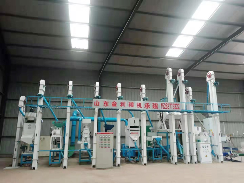 河北邯鄲館陶縣NZJ 10噸小米成套加工設備安裝調(diào)試完畢